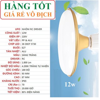 Bóng đèn LED UFO Gold 12W