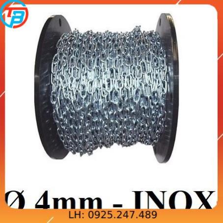 Dây xích INOX 304 Phi [ 4mm ] CÁP THÉP Thái Bình VinàN