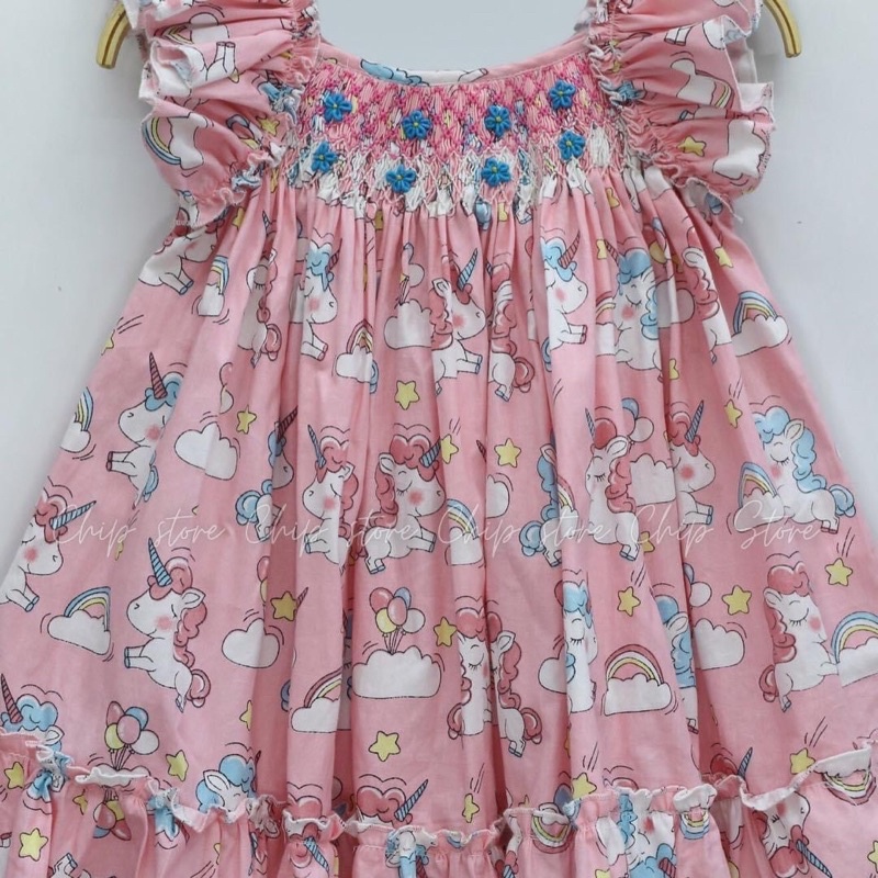 Vải thô mặt lụa 100% cotton mềm mát màu bé gái