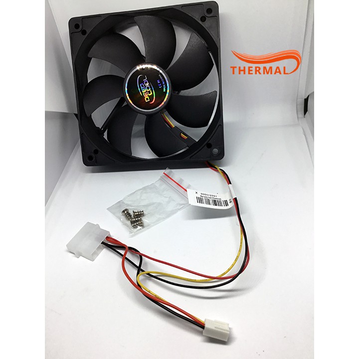 Quạt Fan case 12cm DeepCool Xfan 120 - Sức gió tốt, độ ồn âm thanh nhỏ, thiết kế cổ điển