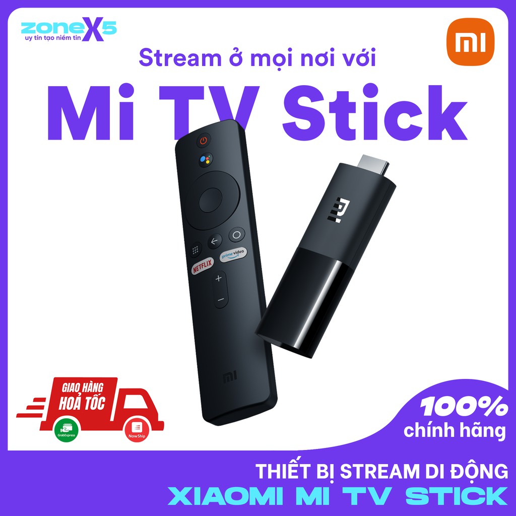 Xiaomi Mi TV Stick - Android TV Box siêu nhỏ gọn, điều khiển giọng nói tiếng Việt