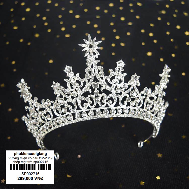 Vương miện cô dâu t12-2019 chóp mặt trời sp002716