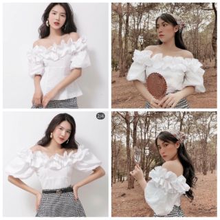 [ Xả Kho ] ÁO VOAN BẸT VAI TAY PHỒNG