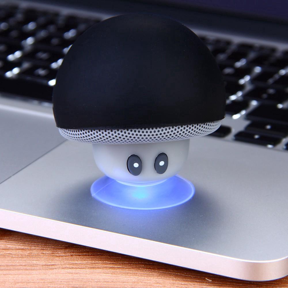 Loa bluetooth hình đầu nấm nhỏ có thể dùng làm đế giữ điện thoại