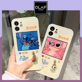 Ốp iPhone đôi cute hoạt hình STITCH dễ thương phản quang.Tương thích iPhone 12 ProMax/11/XsMax/Xs/X/8plus/8/7plus/7