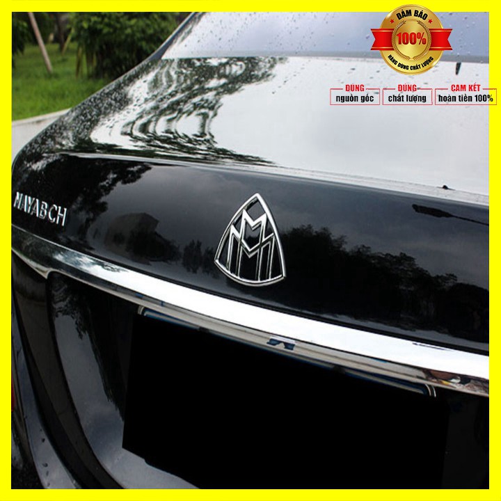 Logo biểu tượng sau xe Maybach G80706 bằng kim loại hợp kim mạ crom dán keo 3M