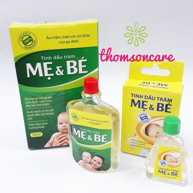 Tinh Dầu Tràm Mẹ &amp; Bé loại 30ml và 10ml