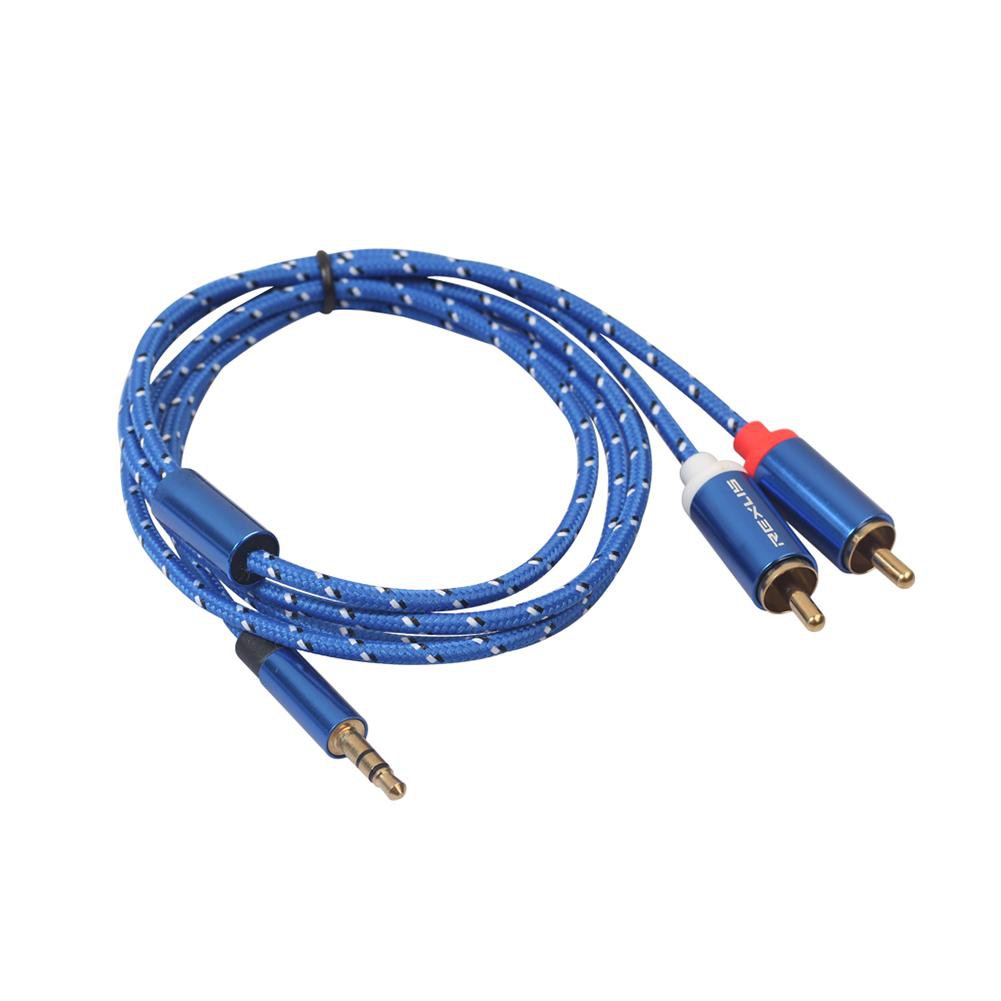 Dây cáp chuyển đổi âm thanh AUX 3.5mm sang 2 RCA Chất Lượng Cao
