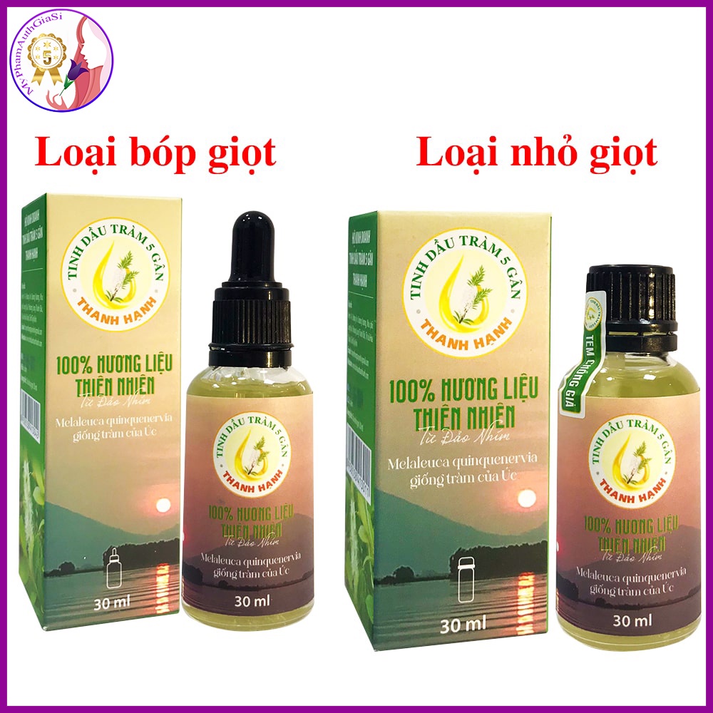 Tinh dầu Tràm Năm Gân Thanh Hạnh Nguyên Chất Từ Đảo Nhím 10ml 20ml 30ml 50ml 100ml Tây Ninh