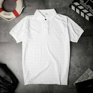 Áo thun polo nam cổ bẻ chấm bi, ÁO PHÔNG NAM CHẤM BI