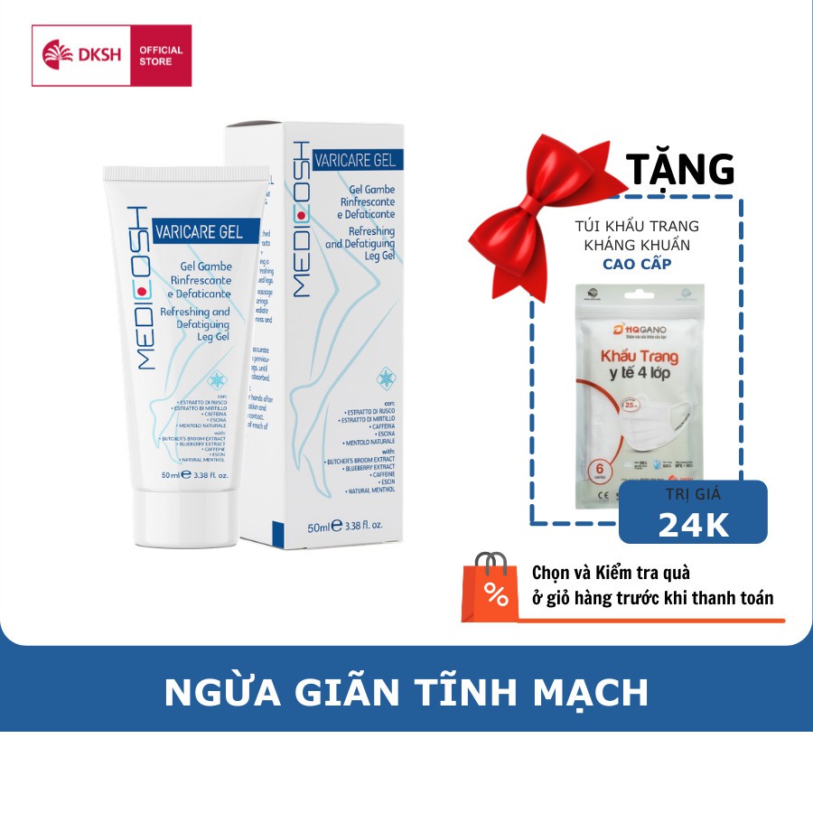 Kem chăm sóc tĩnh mạch chân Medicosh Varicare 50ml