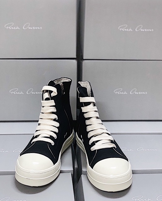[Ảnh shop tự chụp] Giày Rick Owen cao cổ full box | BigBuy360 - bigbuy360.vn