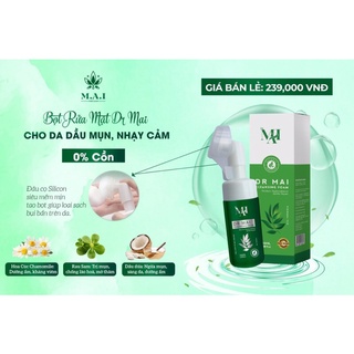Sữa rửa mặt DR Mai, bọt rửa mặt