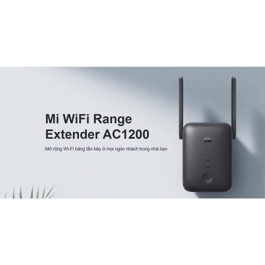 Thiết bị kích sóng wifi Xiaomi Mi WiFi Extender AC1200 - Hàng chính hãng