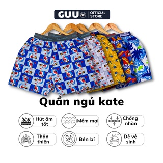 Quần đùi nam mặc nhà lưng xì vải kate chất lượng, quần short nam mặc nhà ngủ đem lại cảm giác mát mẻ thoải mái