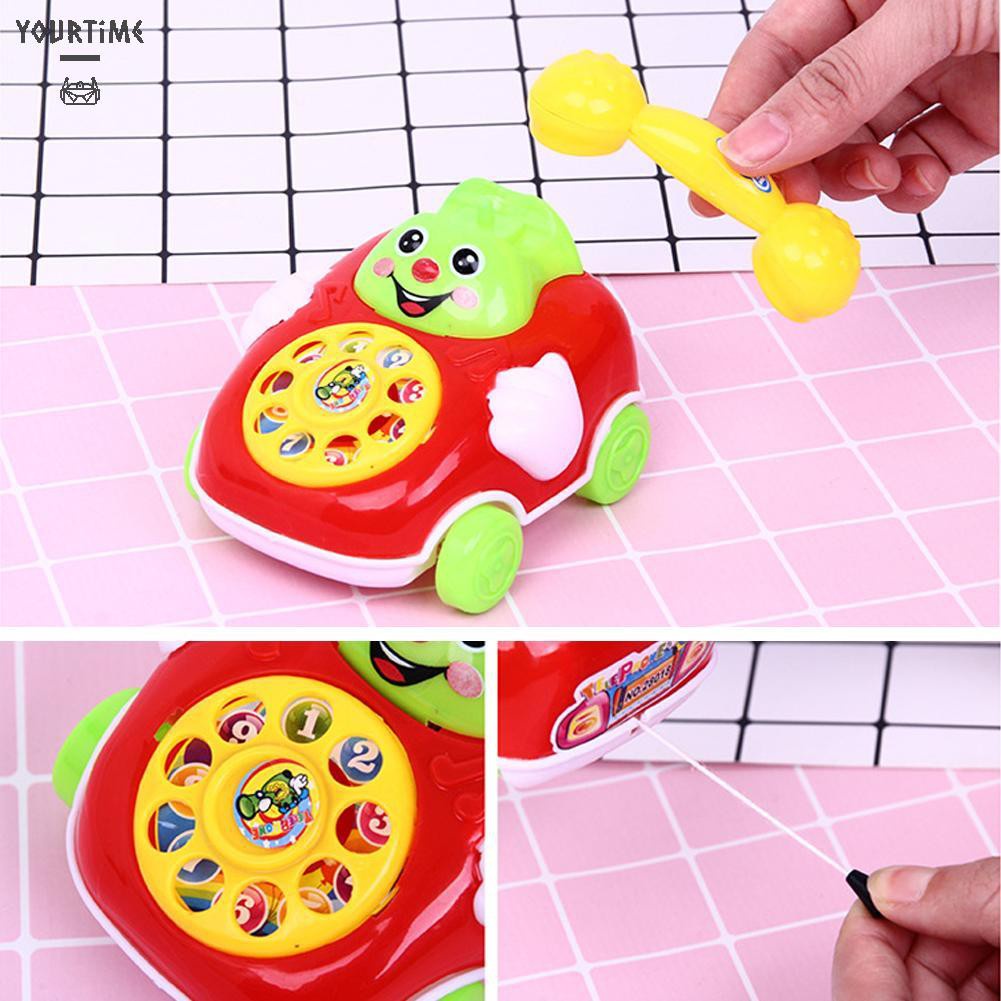 Đồ chơi Plastic Smile Cartoon Simulation Phone Car Educational Infant Kids Toy Gift