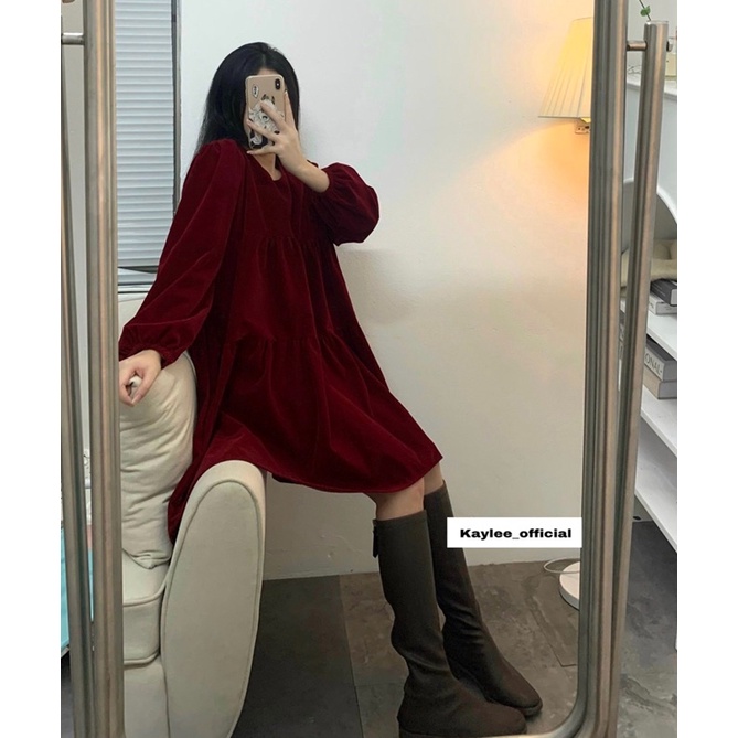 Váy Babydoll Basic Hàng Qc ảnh thật Kaylee | BigBuy360 - bigbuy360.vn