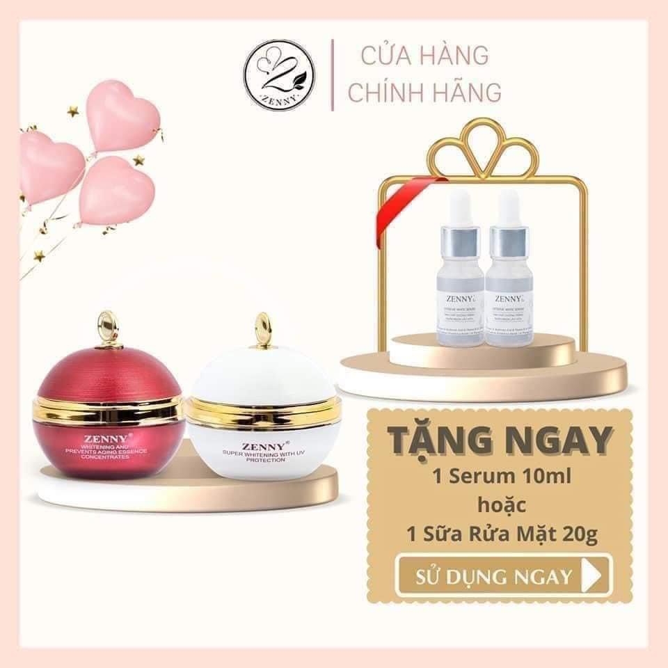 Kem Dưỡng Da Zenny Luxury Chính Hãng tặng serum, sữa rửa mặt