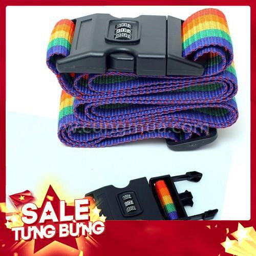 Hàng NEW Dây Đai Vali Có Khóa Số Loại tốt