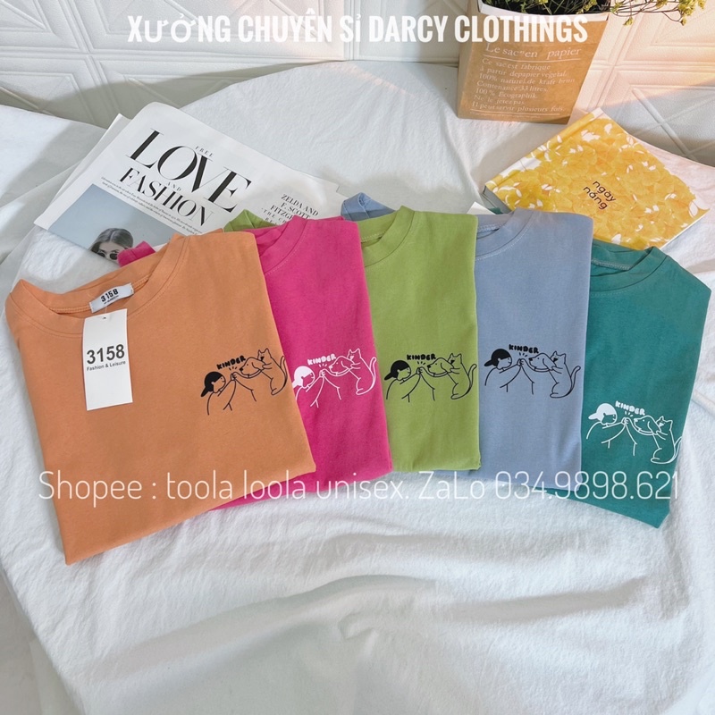 áo thun 3158 ✨ FREESHIP ✨ mẫu Kinder dễ thương áo phông unisex nam nữ