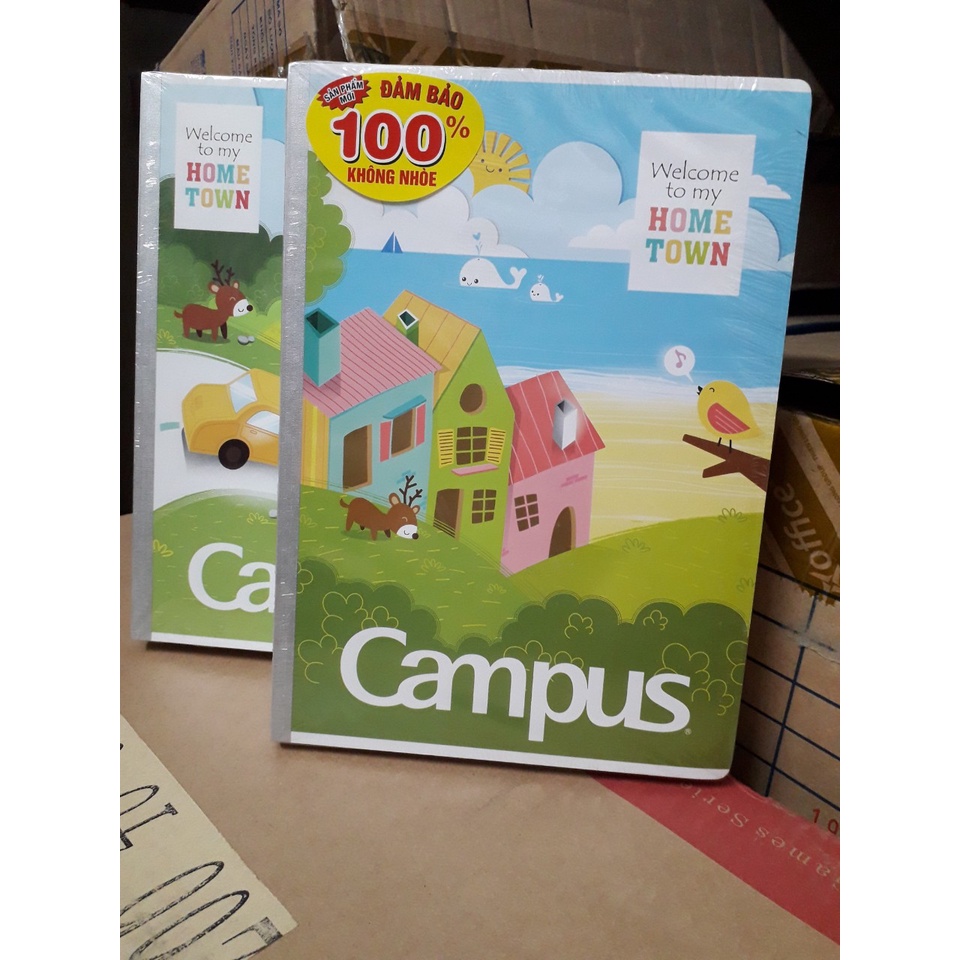 01 quyển vở 4 ô ly 48tr Campus Hometown - Doraemon Future - My city (kt vở 170x240mm)