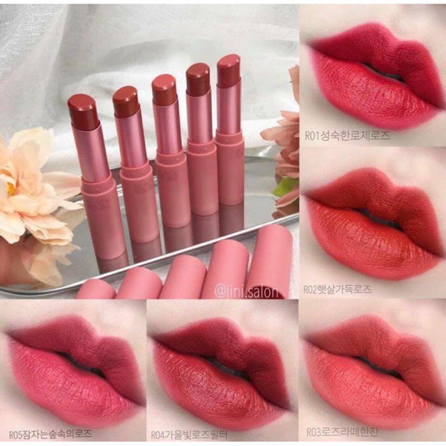 Son thỏi Black Rouge Rose Velvet Lipstick