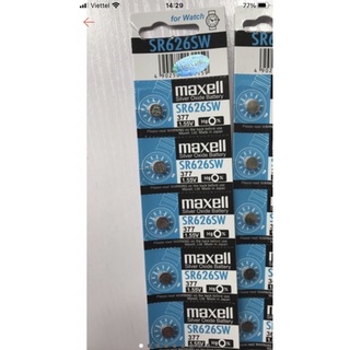 Combo Pin đồng hồ Maxell ( 1 vỉ SR621SW+ 1 Vỉ SR626SW+ 1 Viên LR1130)