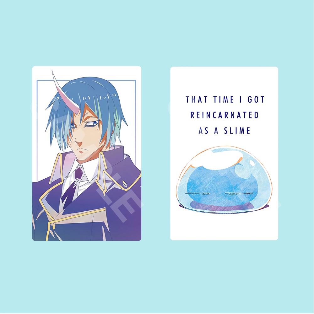 Ảnh card bo góc in hình Tensei shitara Slime Datta Ken Chuyển Sinh Thành Slime  ver ANI ART thẻ bo viền 5*8cm