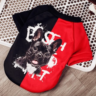 ÁO BULL PHÁP ĐEN ĐỎ DÀNH CHO CHÓ MÈO
