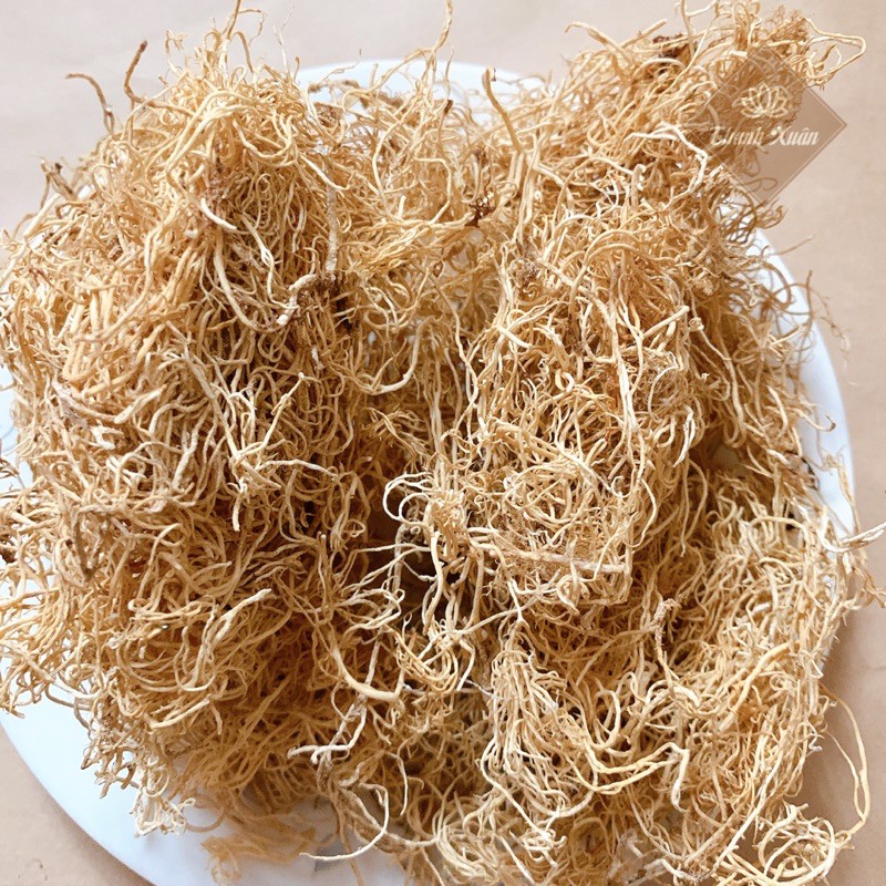 [Đặc sản] 100g Rau câu chỉ vàng (Rong biển trắng/tóc tiên) phơi khô Lý Sơn nấu nước mát, trộn gỏi