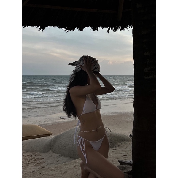 Vòng eo nữ đá trắng thô nữ tính Honniee