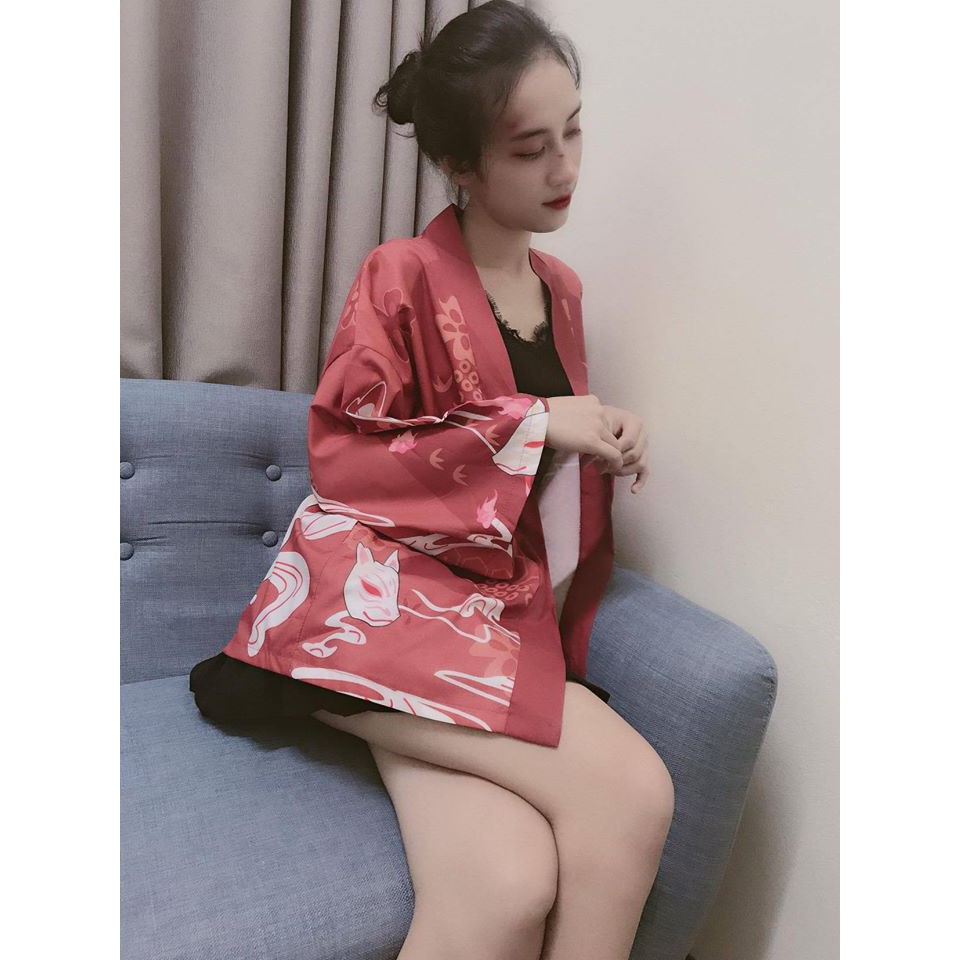 Áo Haori Cáo Tinh Siêu Chất , hàng cao cấp, mã SK29