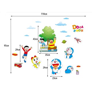 Decal dán tường doremon T80