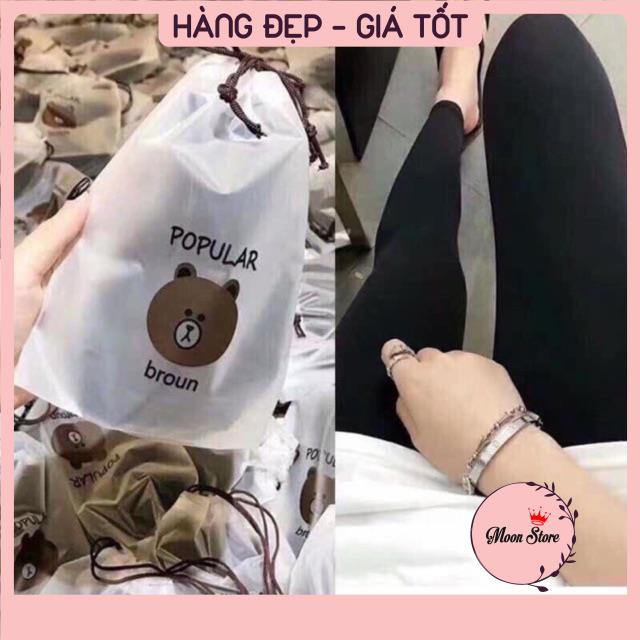 Quần legging gấu BROUN, chất thun co giãn mặc siêu thích