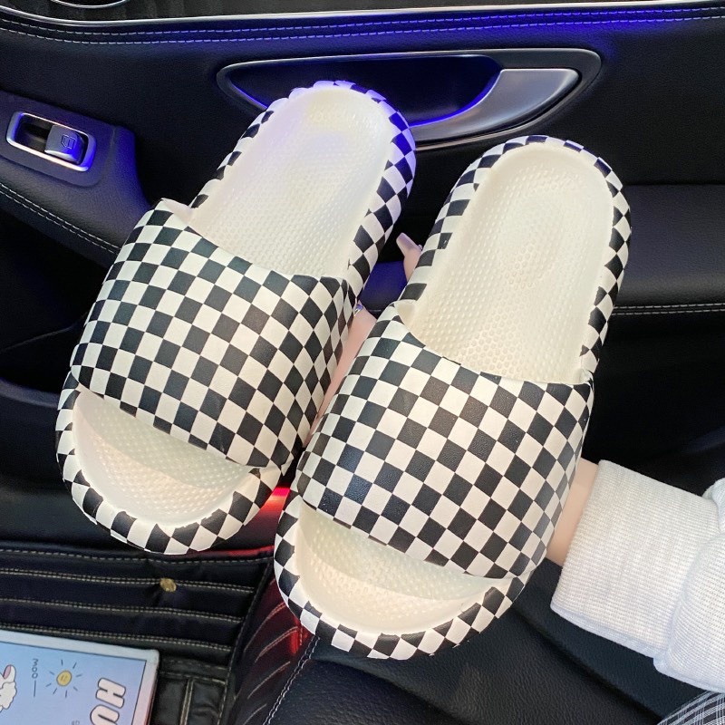 Dép Bánh Mỳ NAM và NỮ Độn Đế Quai ngang 2022 ô vuông caro đi chơi , đi biển, du lịch siêu rẻ_sẵn hàng MẪU MỚI 2022