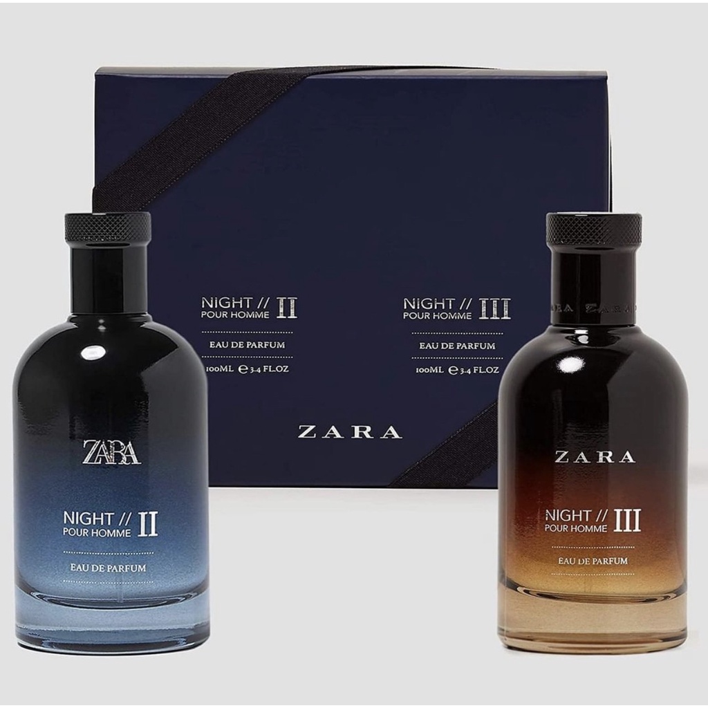 Set Nước Hoa Nam Zara Night II + III  Chính Hãng