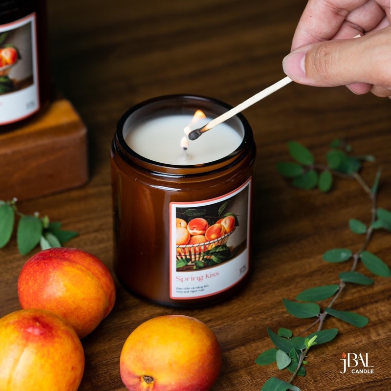 Nến thơm jBAL hũ thuỷ tinh nâu 200g