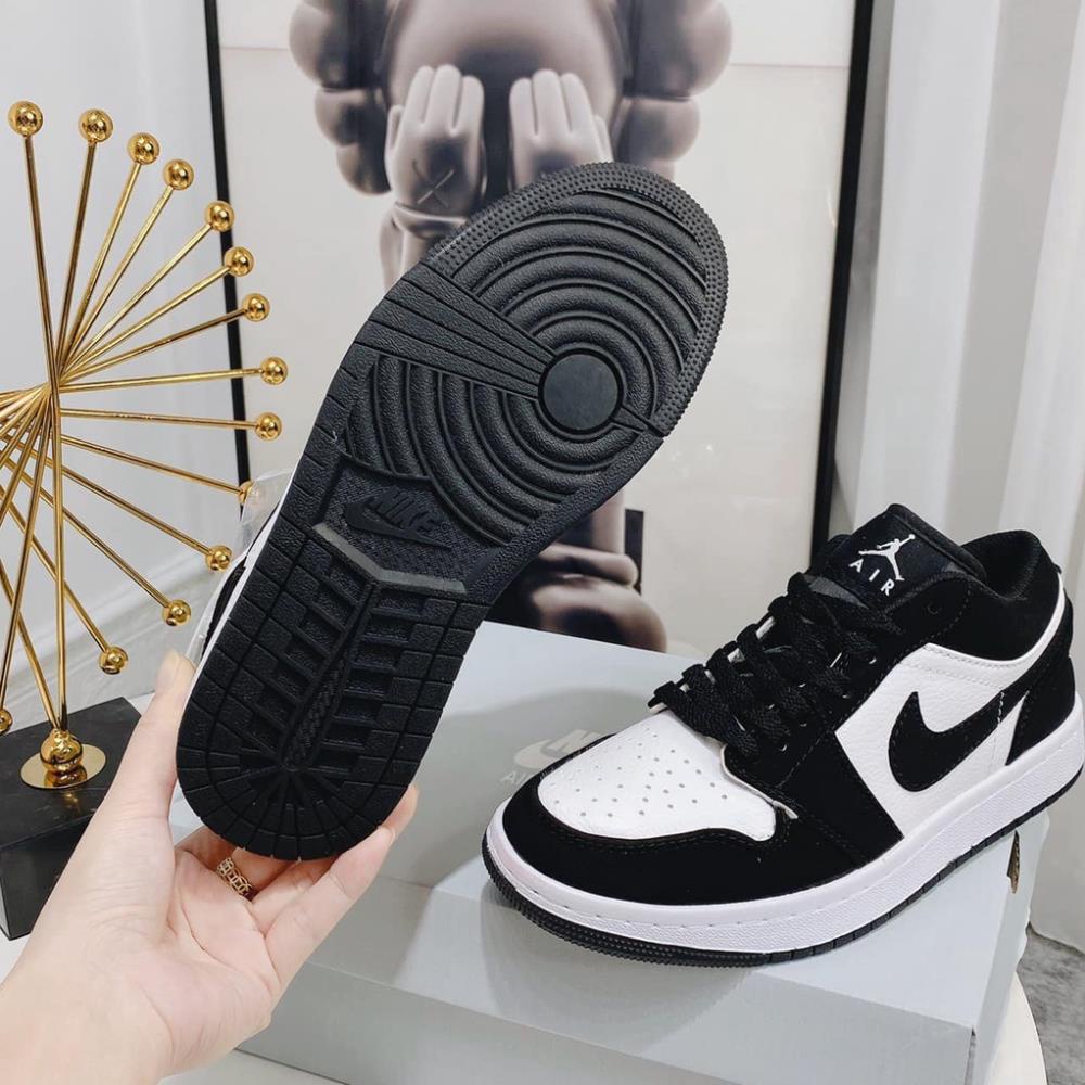 Giày thể thao JD1 đen trắng_Giày sneaker Jordan 1 low black white basic unisex