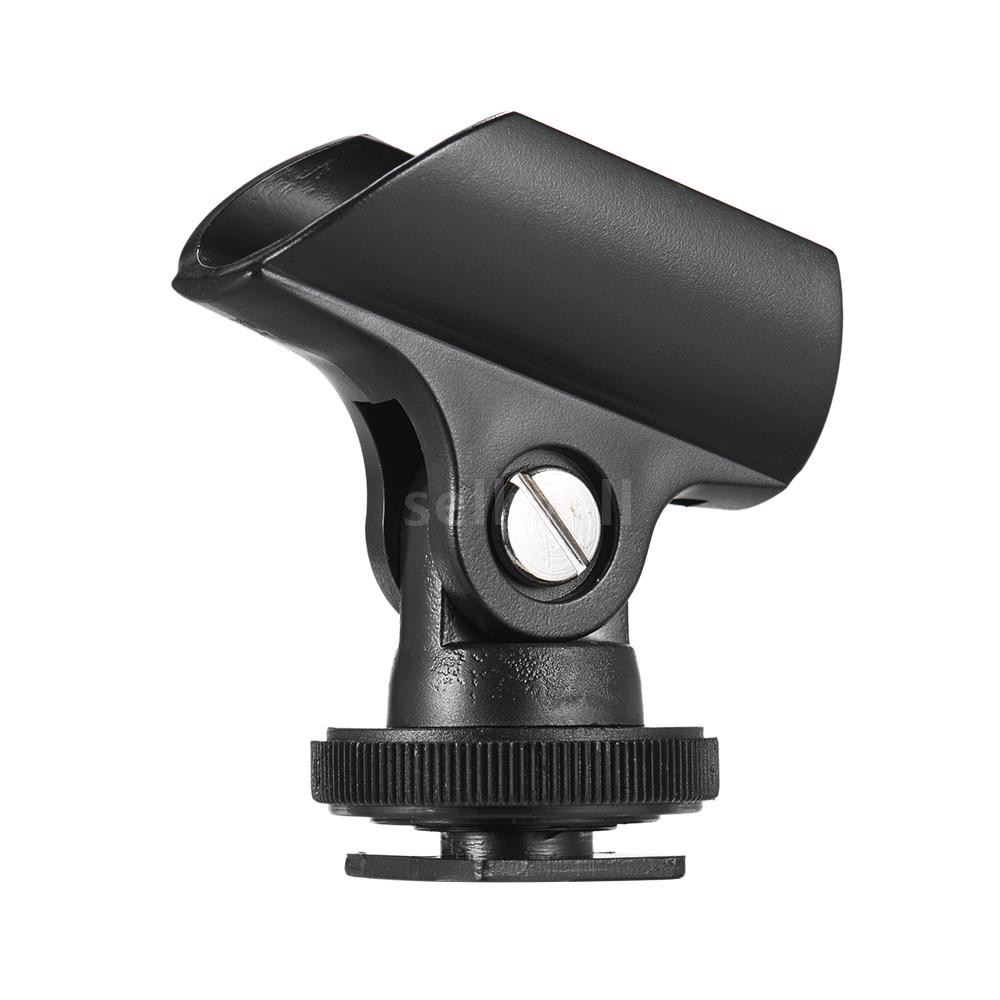 Kẹp giá đỡ Mic bằng nhựa Andoer 19mm với ngàm và lỗ vít 1/4" cho camera DSLR