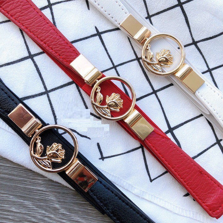 Đai váy hoa hồng 1.5cm K02