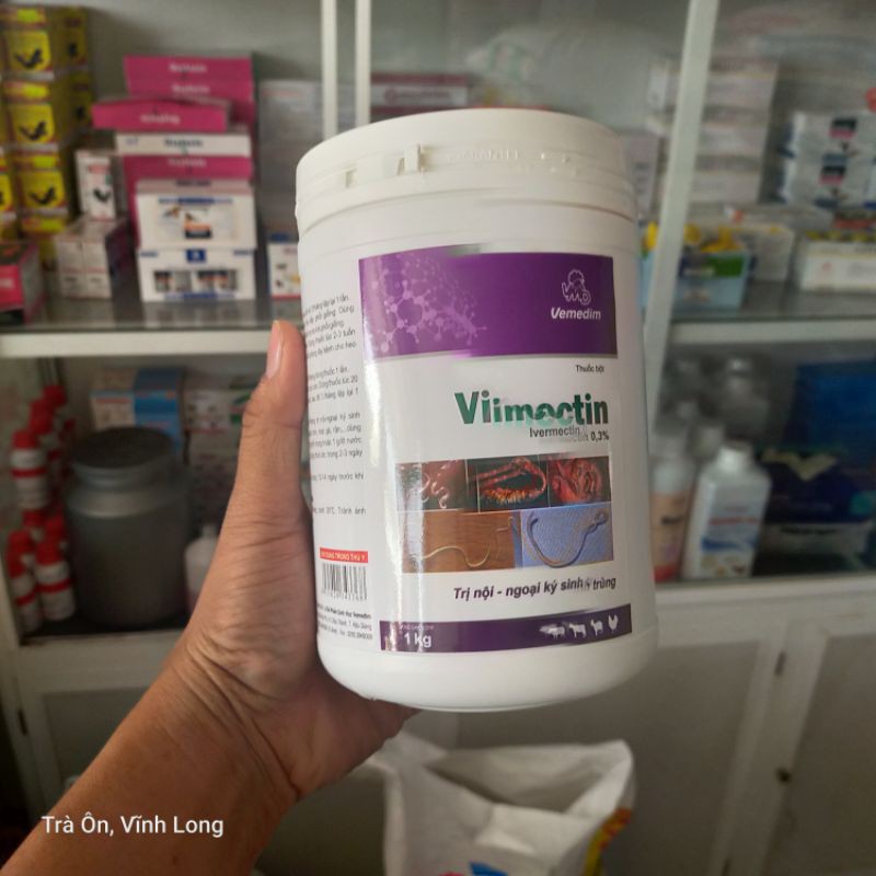 Vimectine trị nội ngoại ký sinh trùng trên vật nuôi như ve, ghẻ và các loại giun ký sinh