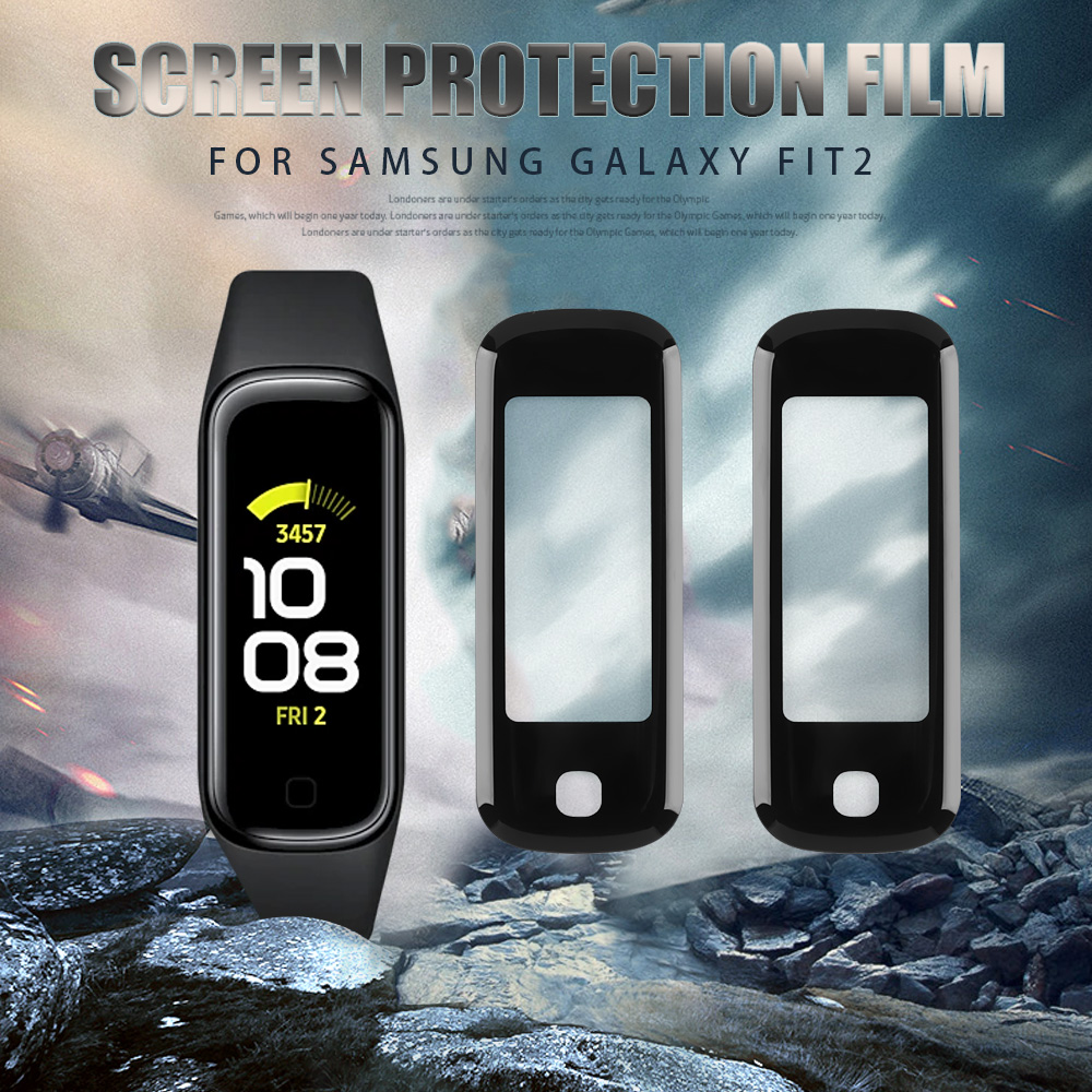 Miếng dán phim bảo vệ mặt đồng hồ 3D chống trầy xước cho Samsung Galaxy Fit 2 SM-R220