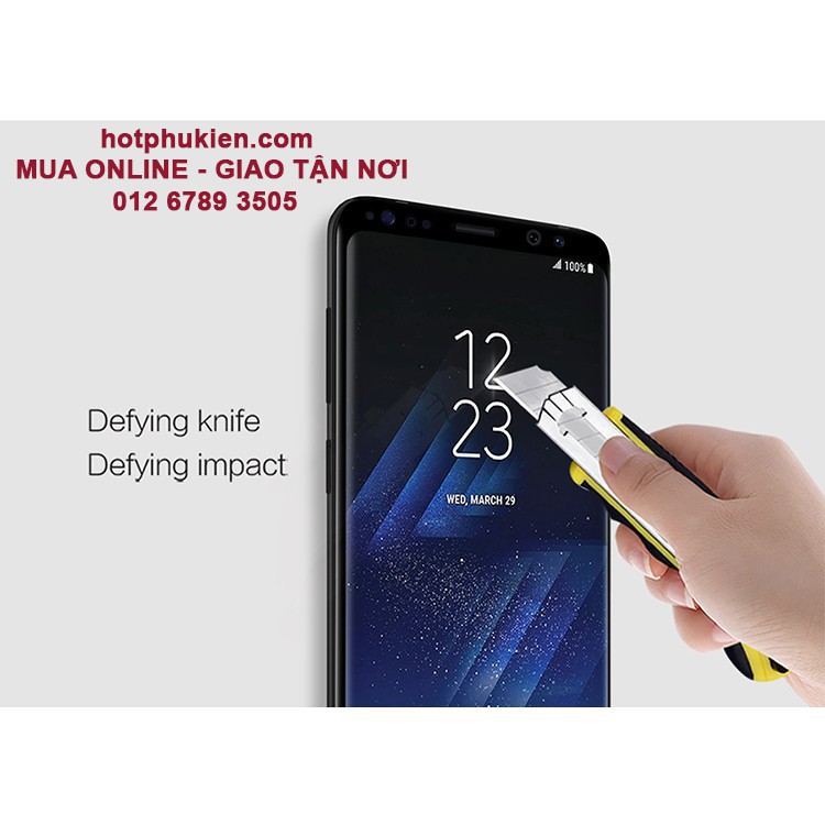 [BH 1 ĐỔI 1] Miếng dán cường lực full màn hình 3D Samsung Galaxy S9 chính hãng Nillkin Cp + Max