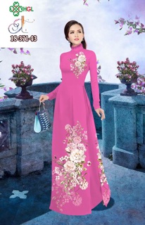 Vải Áo Dài Tằm Ý/ Lụa Nhật Hoa Ngực & Tà