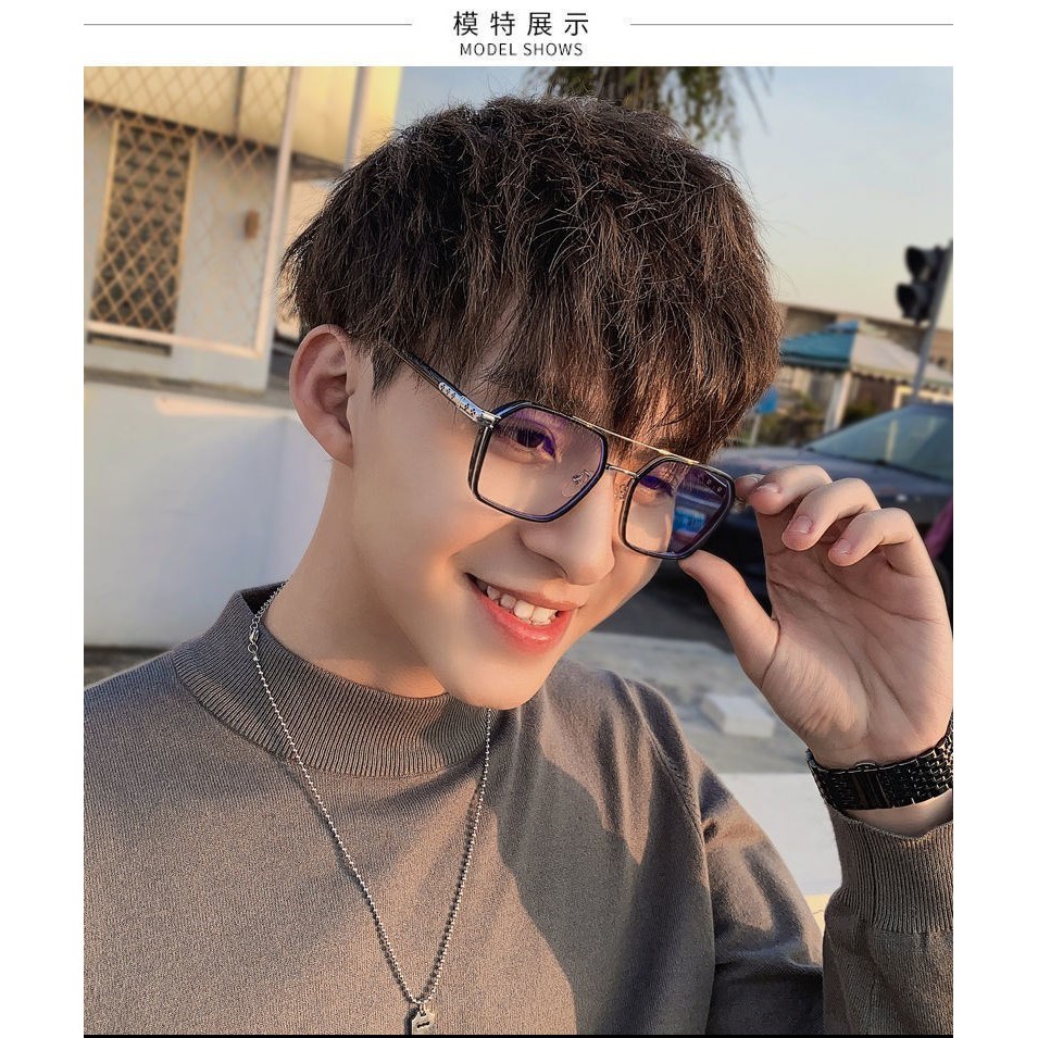 Mắt kính cận thị chống ánh sáng xanh bảo vệ mắt thời trang cho nam