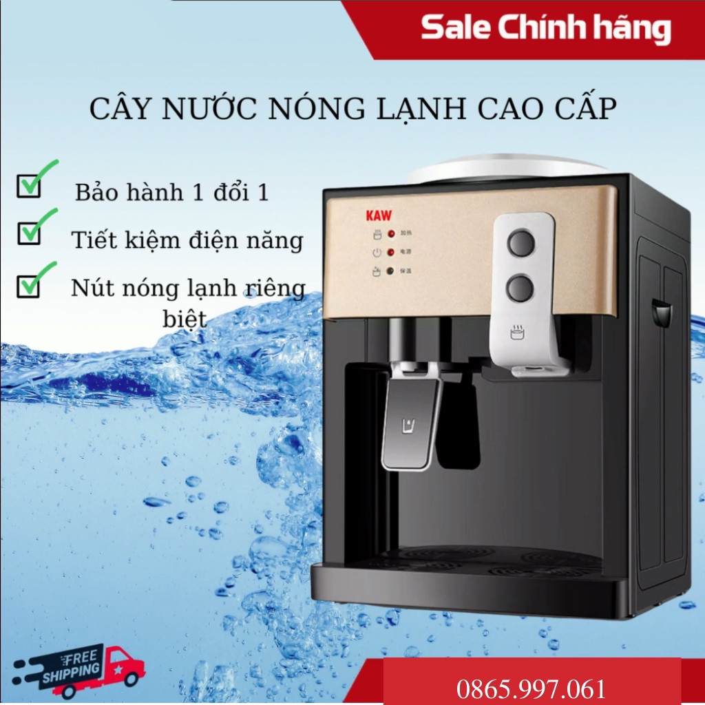 Cây nước nóng lạnh mini để bàn KAW làm nước nóng mát - nhanh chóng - tiện lợi - tiết kiệm điện