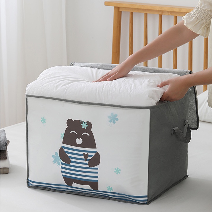 (TUIDC03) Túi vải đựng chăn ga gối, quần áo chống bụi bẩn