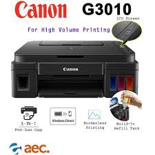 Máy in Phun Màu Đa chức năng Canon Pixma G3010 (in wifi, Scan, Copy) sử dụng mực liên tục chính hãng từ Canon