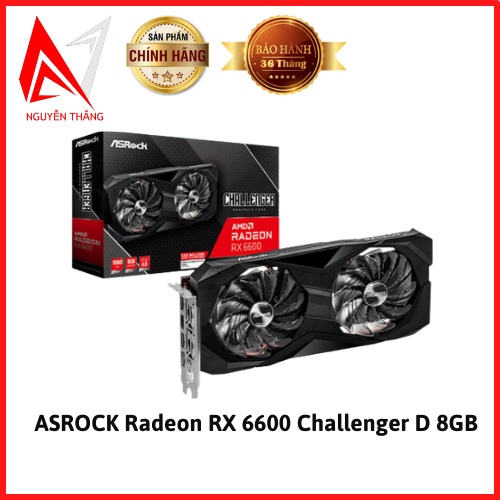 Vga Card Màn Hình ASROCK Radeon RX 6600 Challenger D 8GB new chính hãng