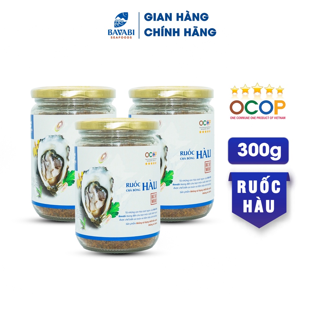 3 Hộp Ruốc Hàu 100g BAVABI Thực Phẩm Sạch Đặc Sản Vân Đồn Ăn Liền Với Cơm, Phù hợp Cho Cả Bé Và Gia Đình